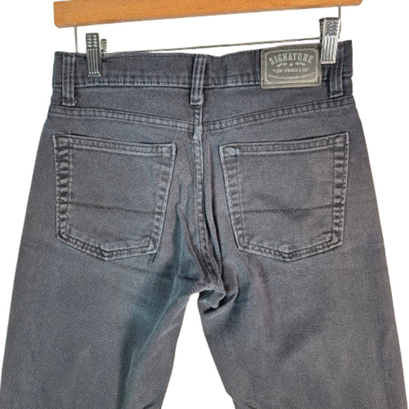 LEVIS Signature Faded Black Skinny Jeans Size Womens  12 - Picture 5 of 11